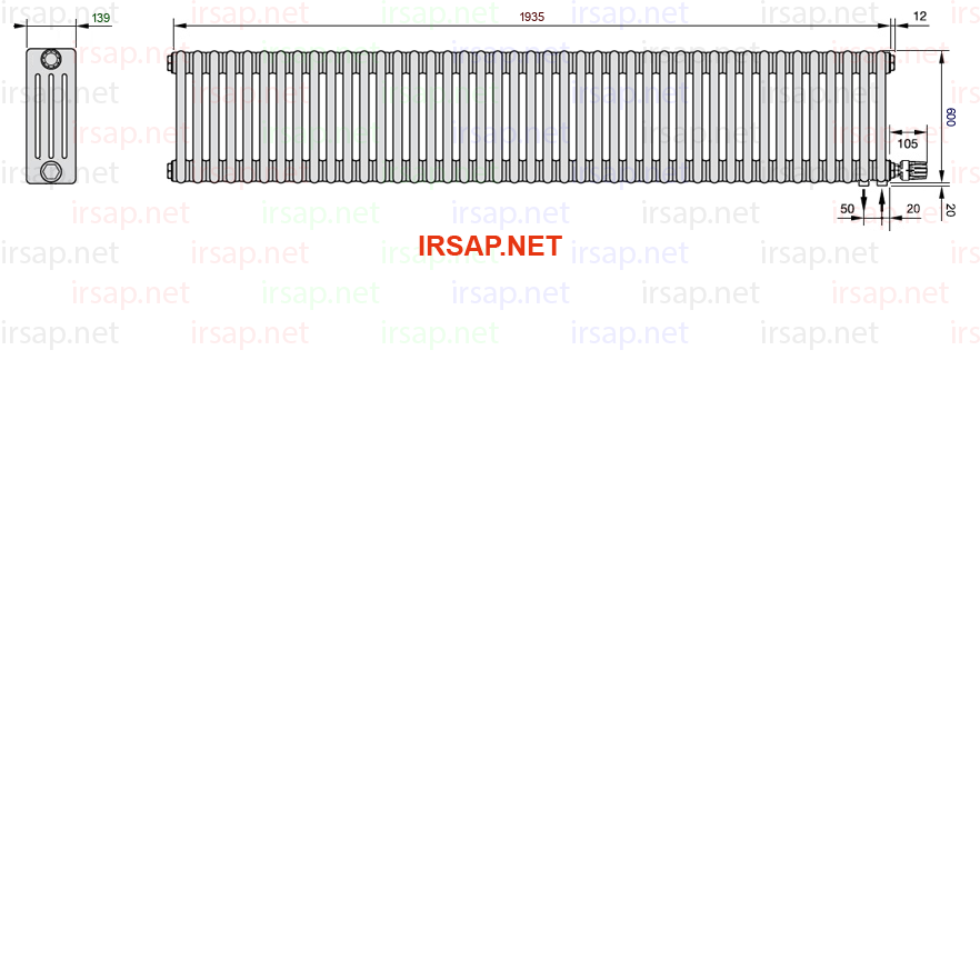 Радиатор IRSAP Tesi 40600/43 T26 CL 01